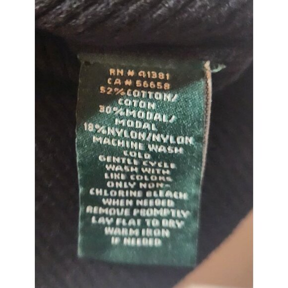 Lauren Ralph Lauren Womens Striped Button-Shoulder Sweater - Size PL - Picture 5 of 9